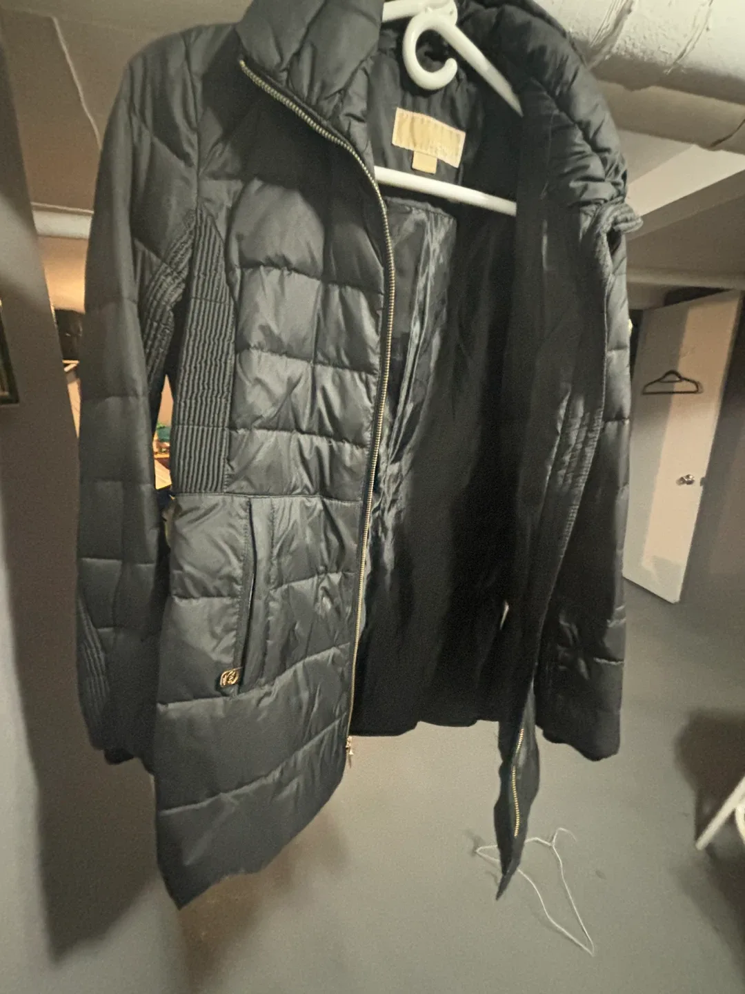 Michael Kors Black Puffer Jacket - Size XS image indicator(4)