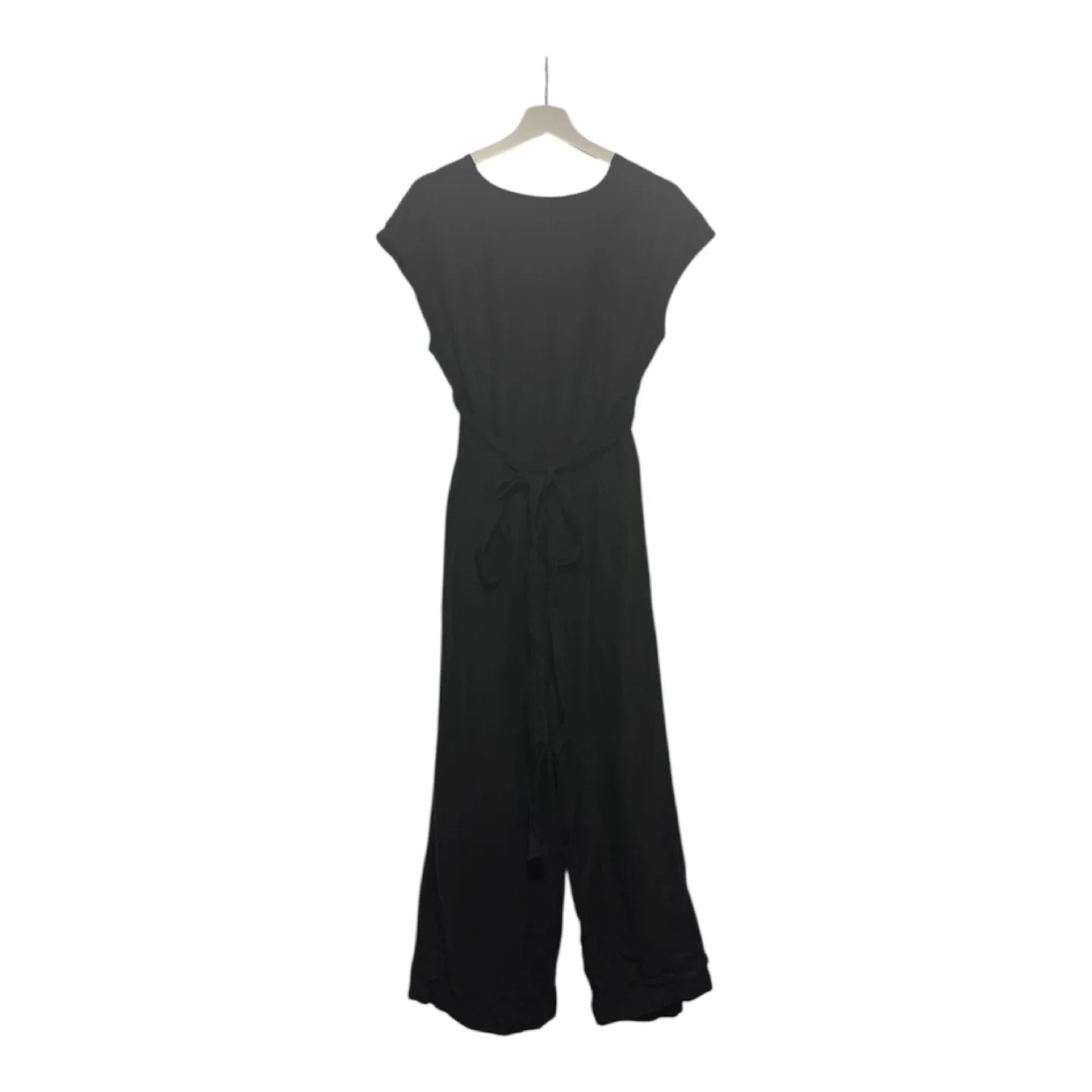 Aritzia Wilfred Black Brax Linen Blend Wrap Jumpsuit Size 6 image indicator(4)