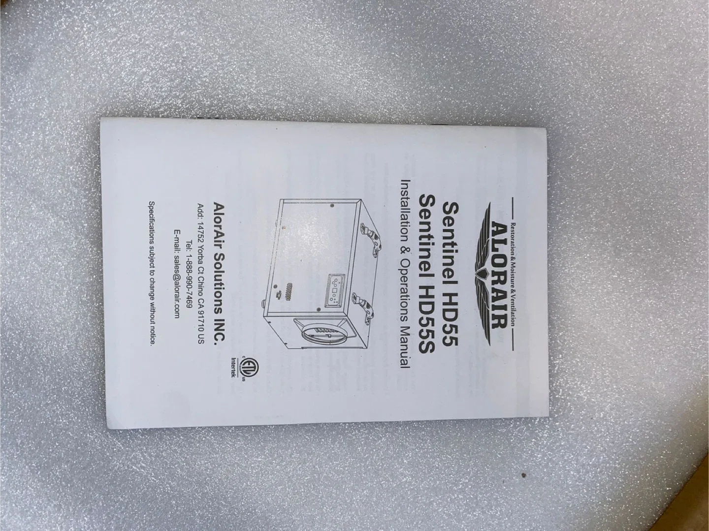 AlorAir Sentinel HD55S Dehumidifier image indicator(3)