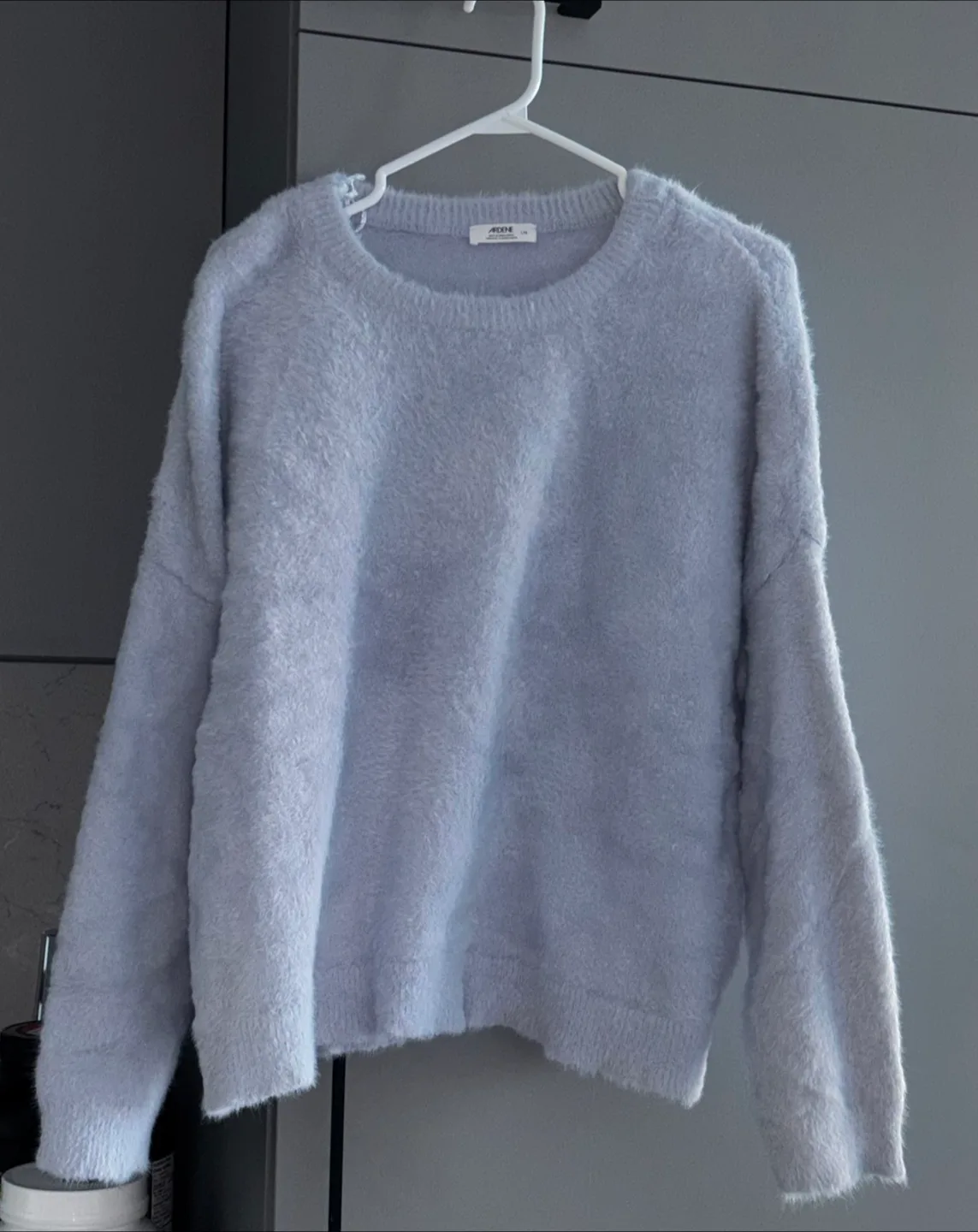 Ardene Soft Fuzzy Knit Sweater - Light Blue