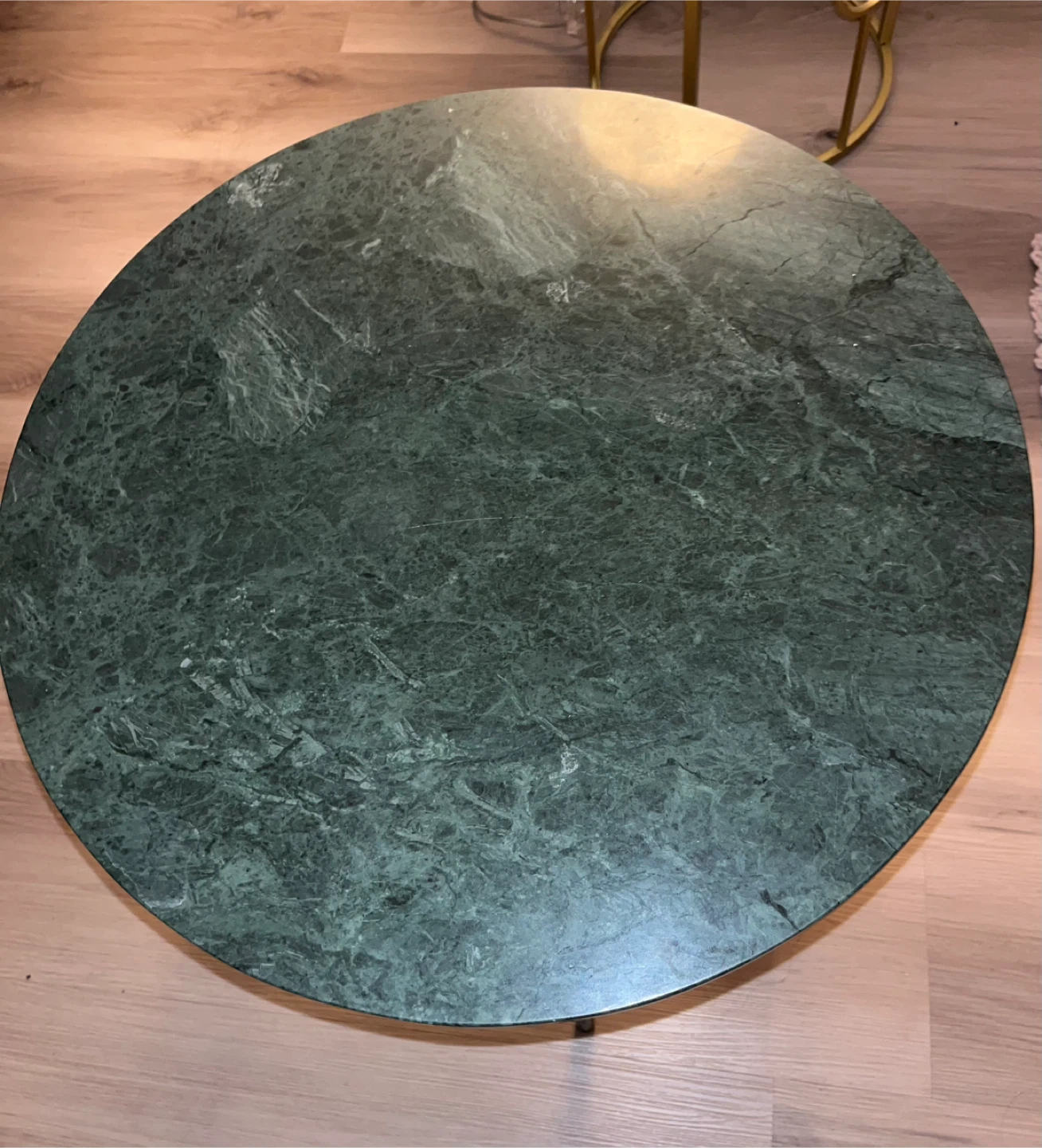 Green Marble Top Side Table - photo 2