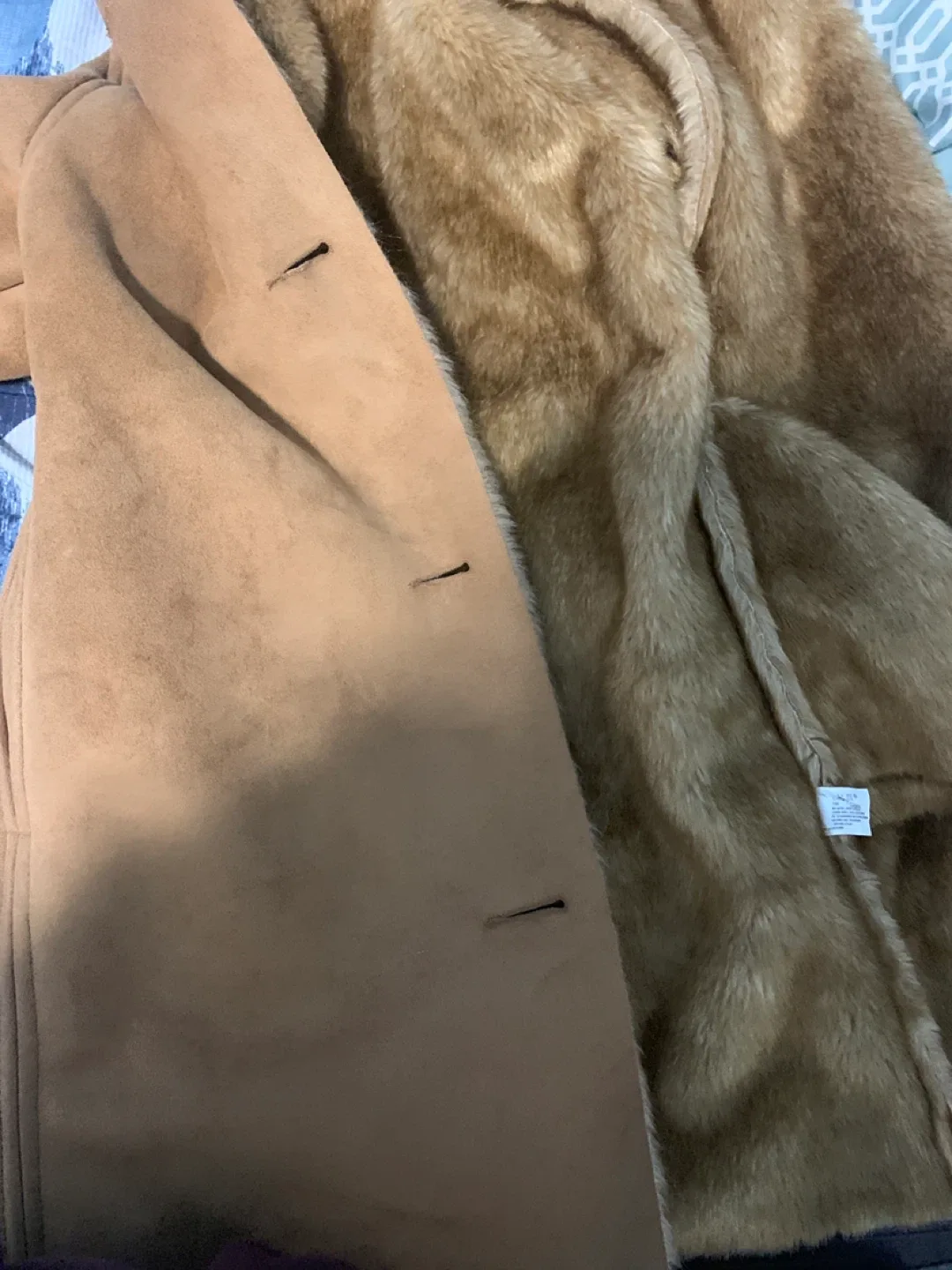 GAP Kids Faux Fur Lined Coat - Size L/G (10) image indicator(5)