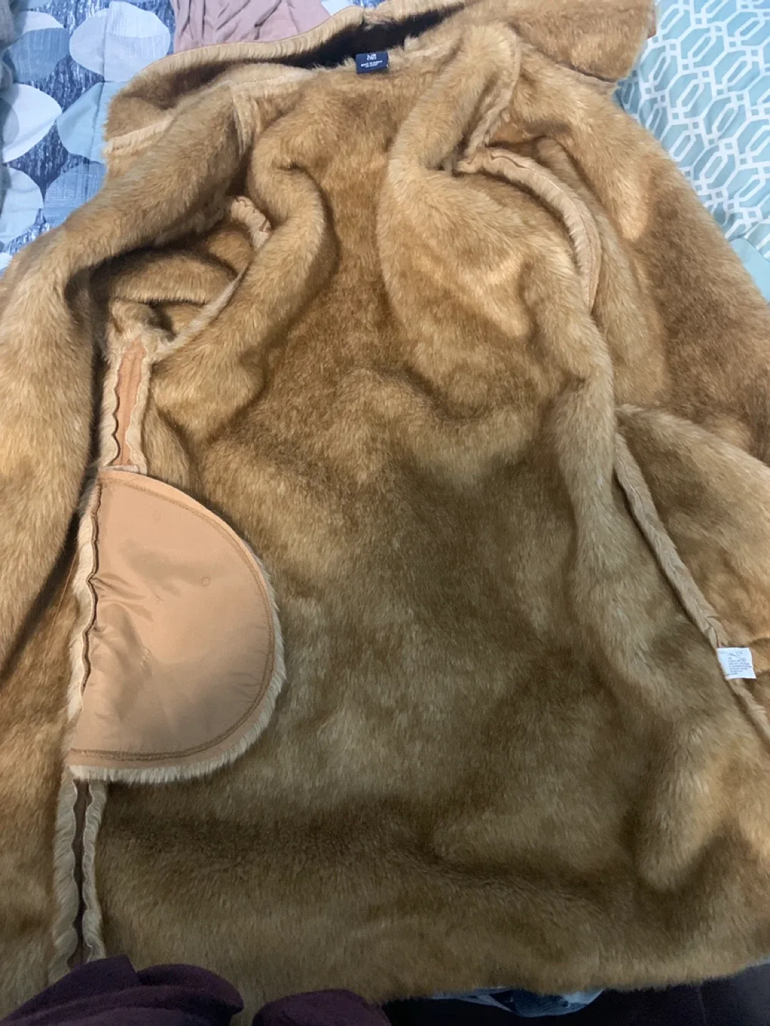 GAP Kids Faux Fur Lined Coat - Size L/G (10) image indicator(4)