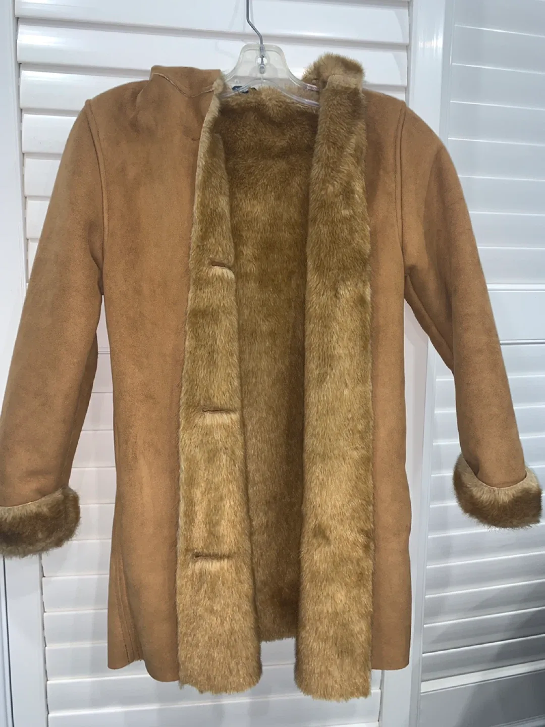 GAP Kids Faux Fur Lined Coat - Size L/G (10) image indicator(2)