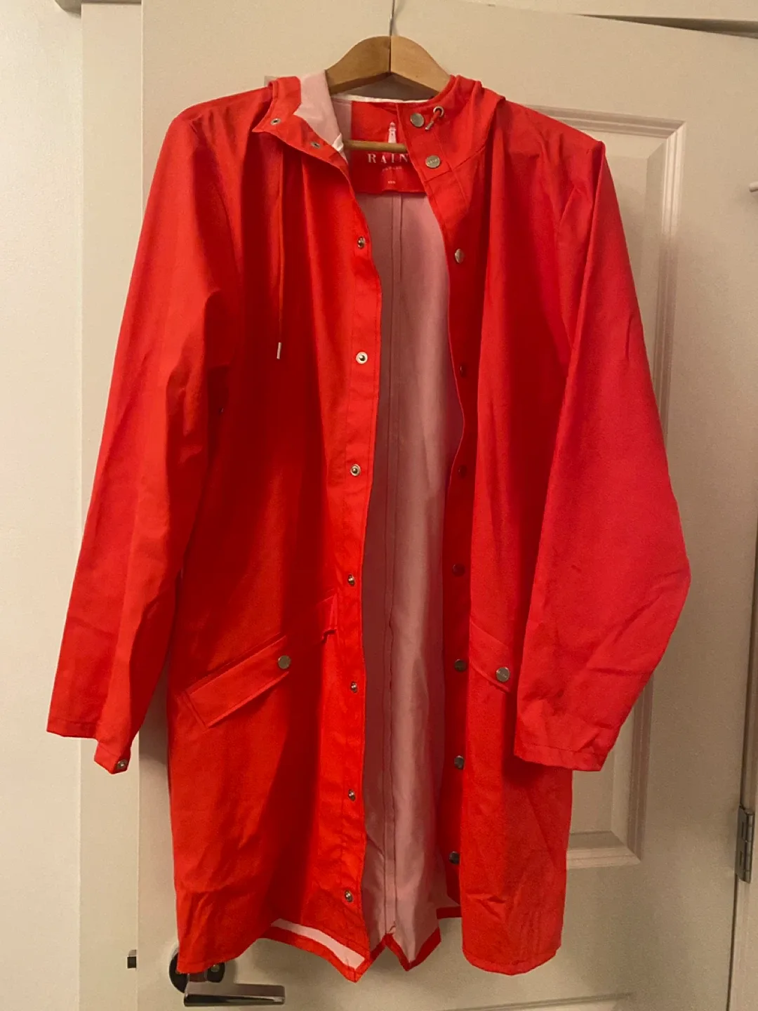RAINS Red Raincoat - Size XS/S