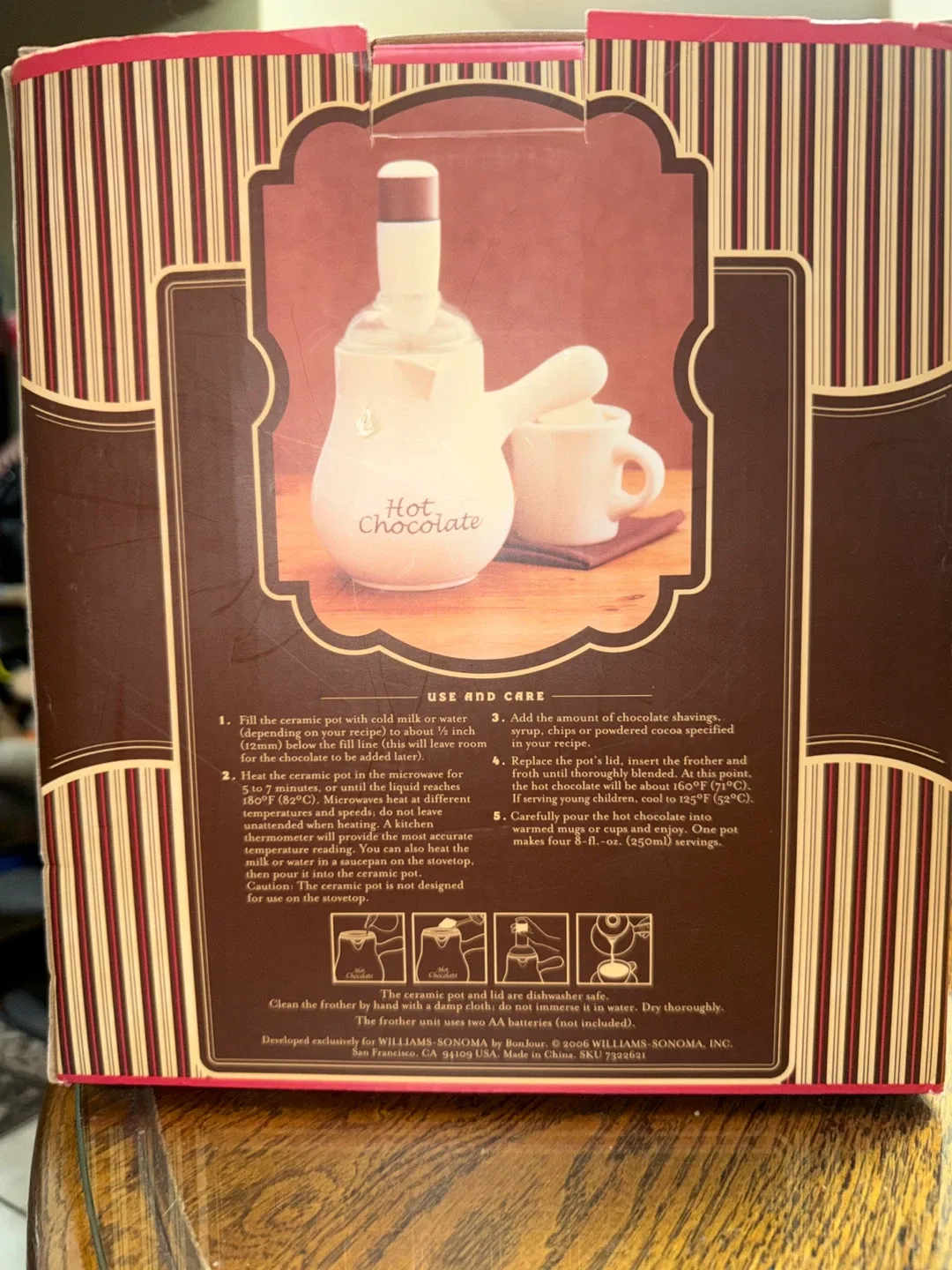 “Cleanout”Ceramic Hot Chocolate Pot - New in Box! image indicator(2)