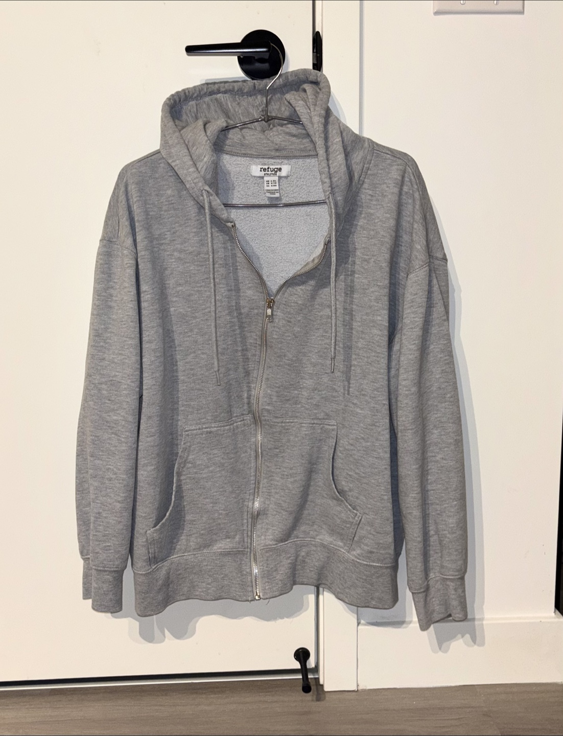 Urban Planet Light Grey Zip-Up Hoodie