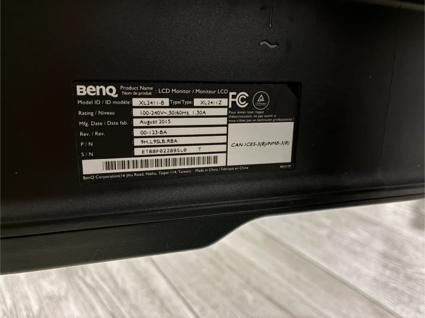 BenQ XL2411Z 24 inch LCD Monitor 144hz 1ms image indicator(2)