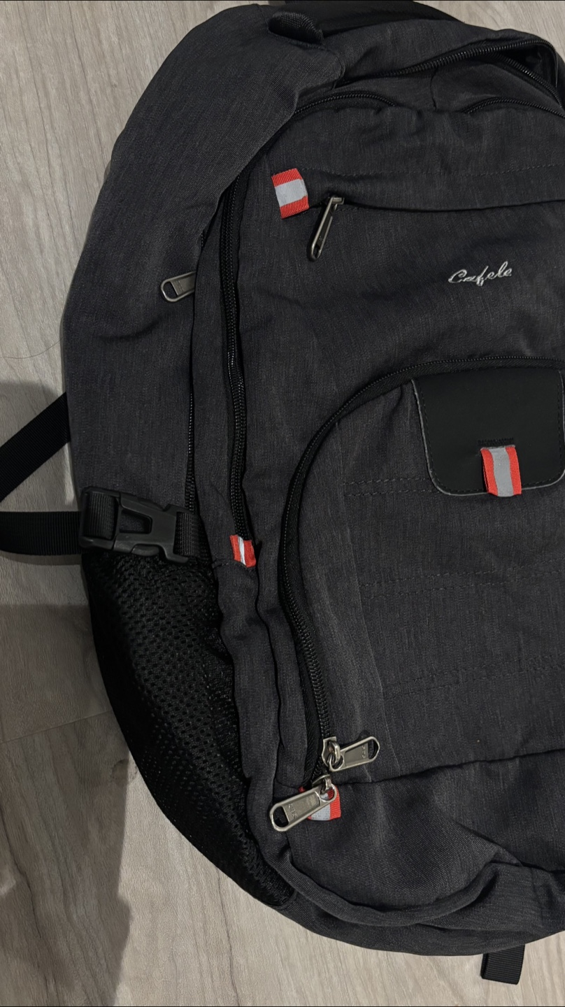Black Multi-Compartment Backpack - Great for School/Work - photo 3