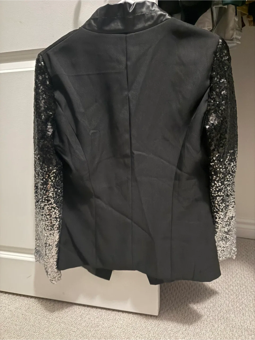 FANCYTOURE Sequin Sleeve Blazer image indicator(2)