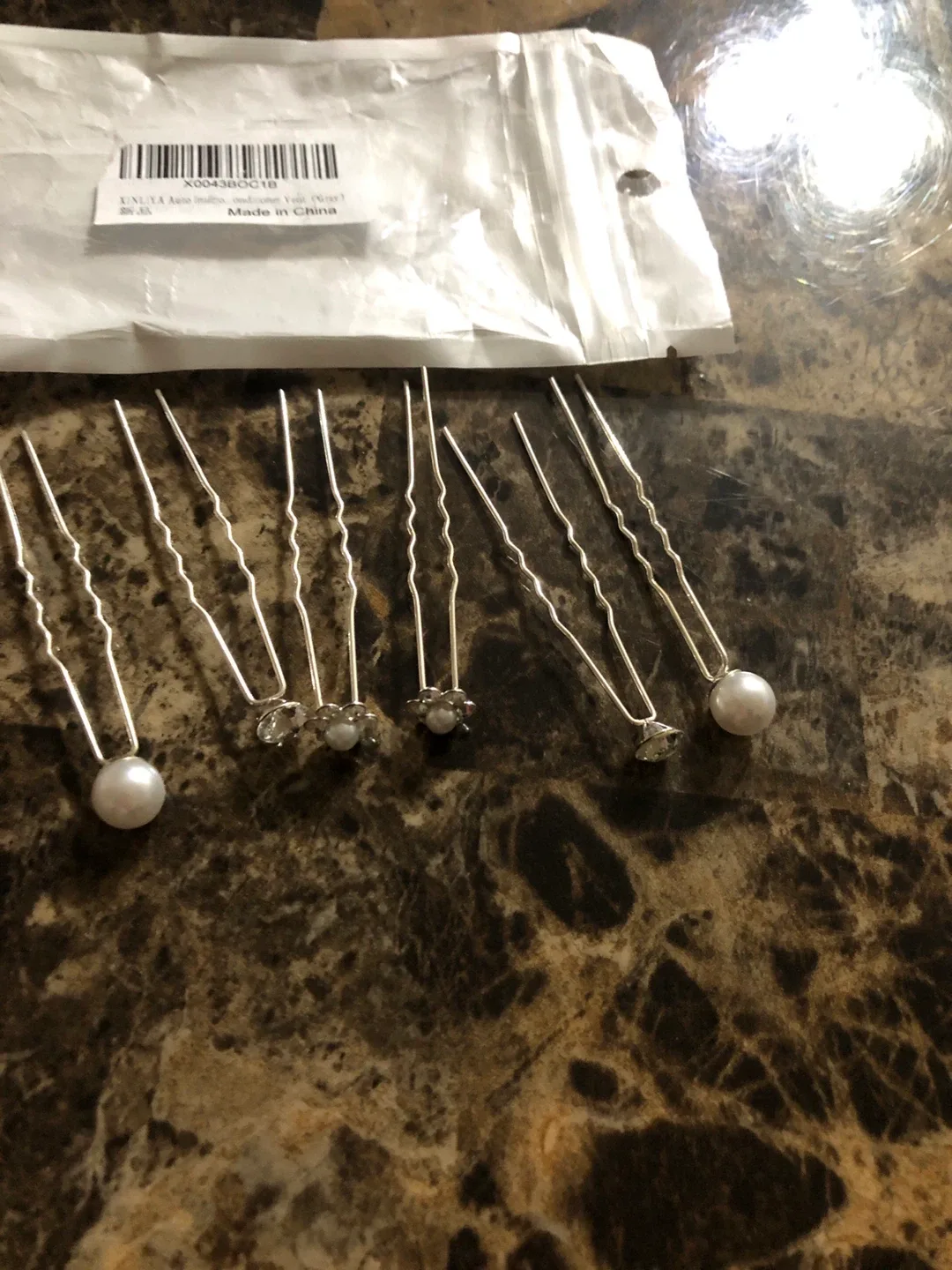 6pcs  Pearl Hair Pins - New!