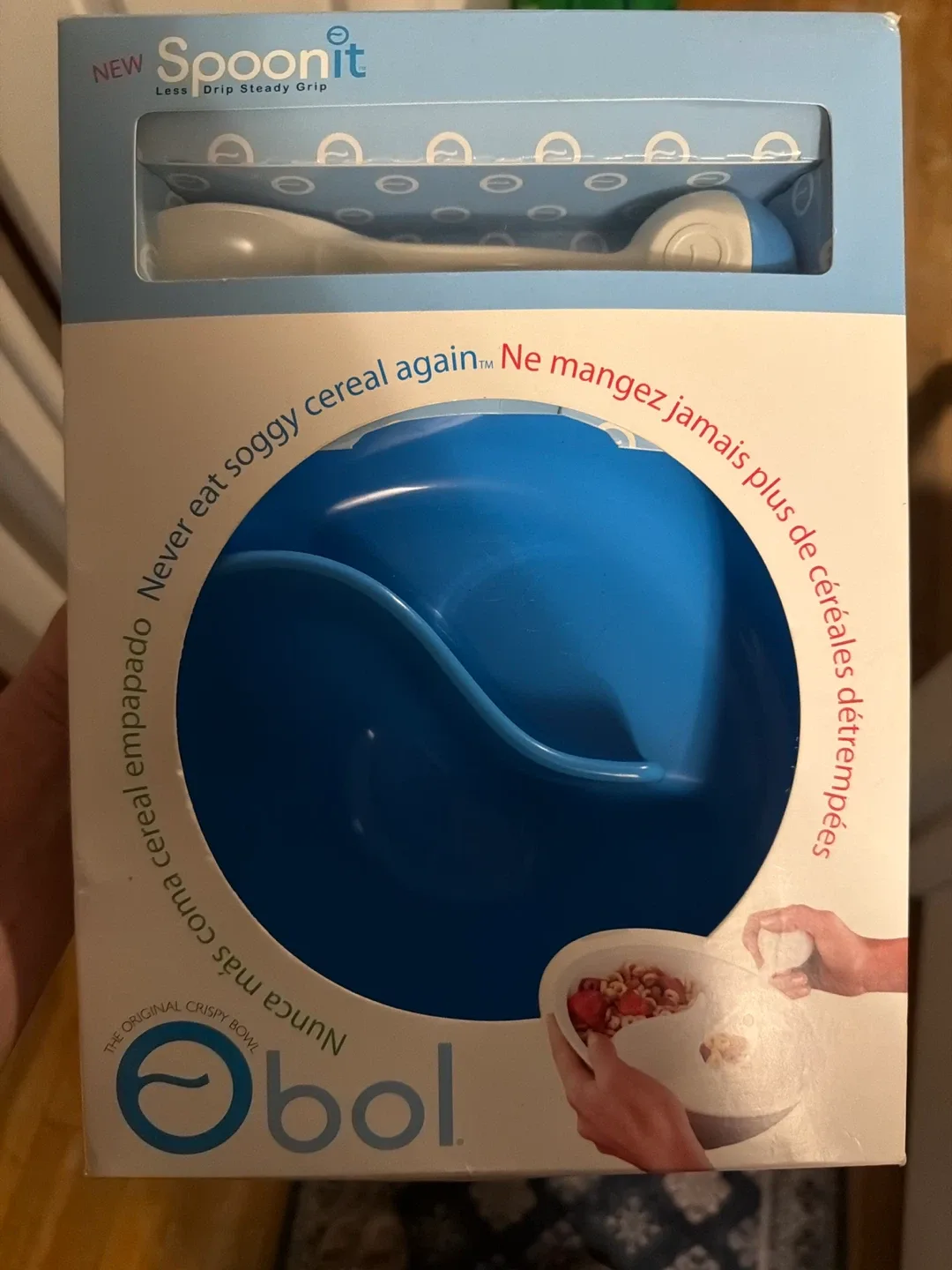 “#cleanout”Spoonit Obol Crispy Bowl - Never Soggy Cereal!