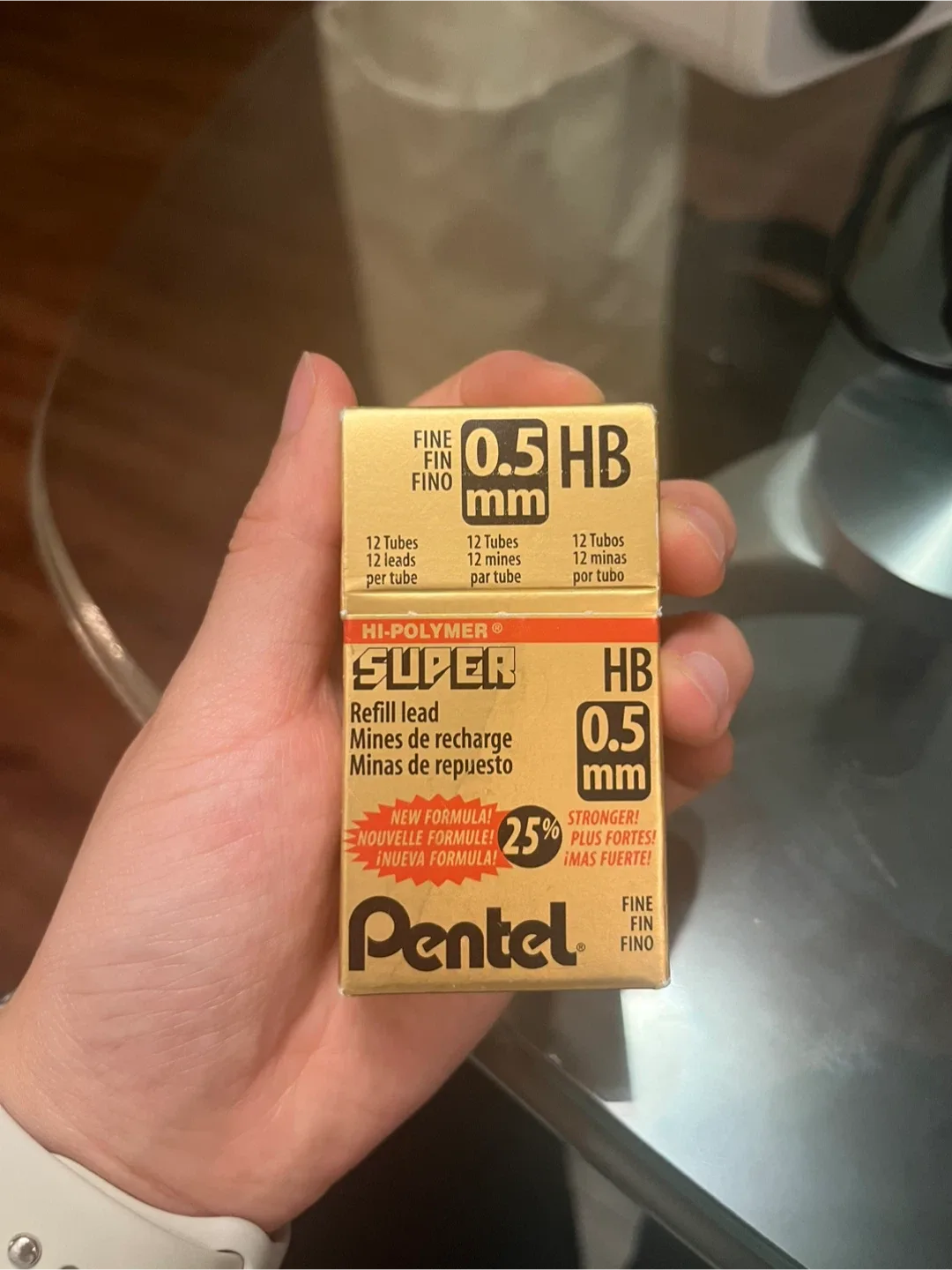 Pentel Hi-Polymer Super Refill Lead 0.5 mm HB