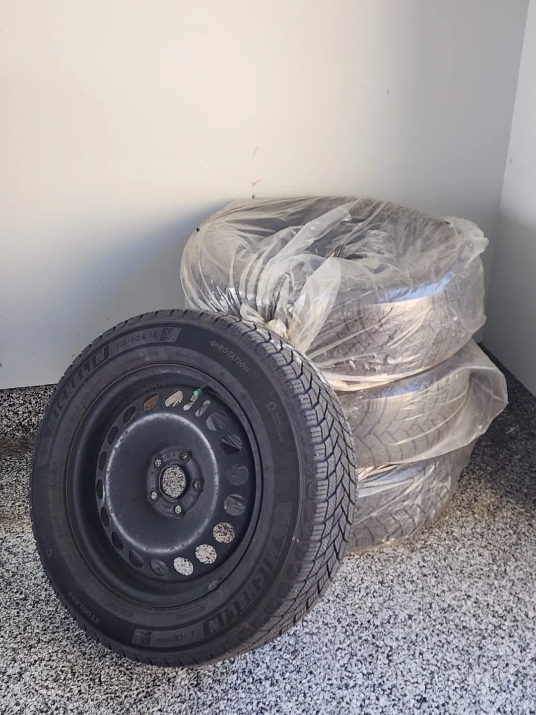 Michelin X-Ice Snow Tires ON RIMS