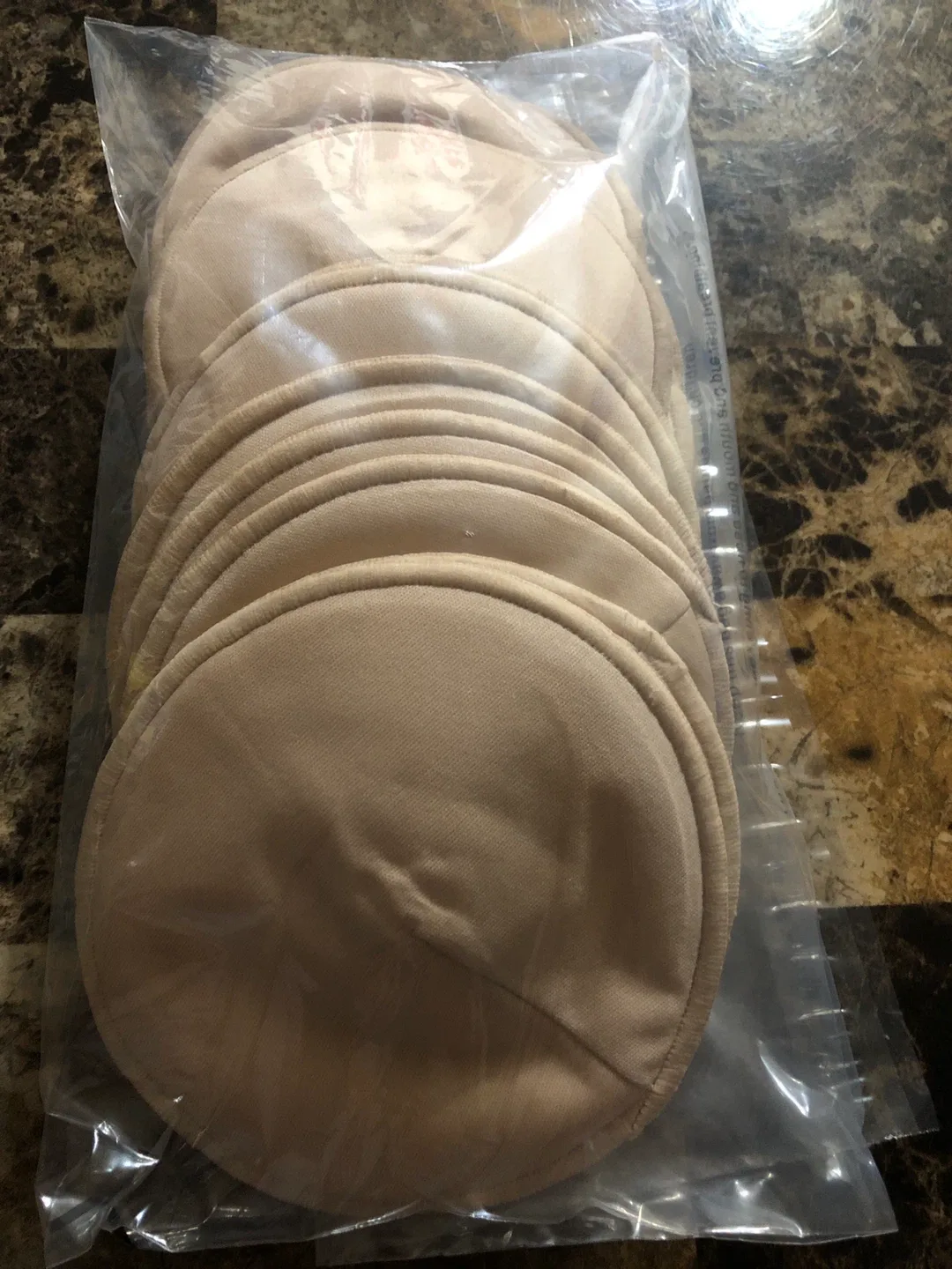 NEW-14 pcs Reusable Nursing Pads - Beige