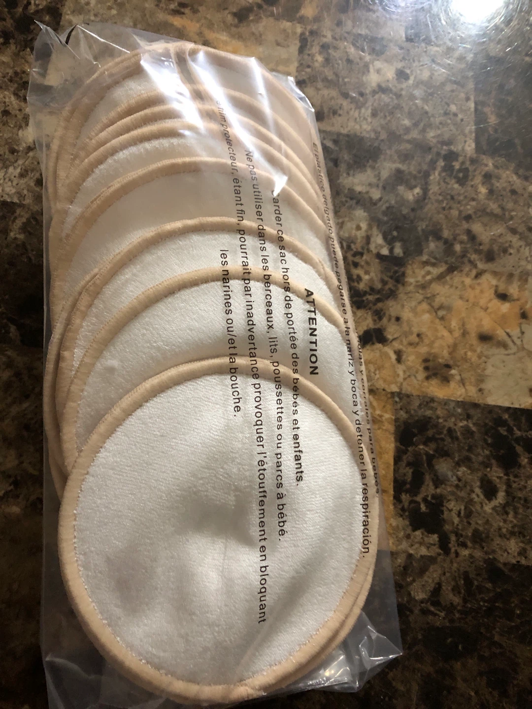 NEW-14 pcs Reusable Nursing Pads - Beige - photo 2