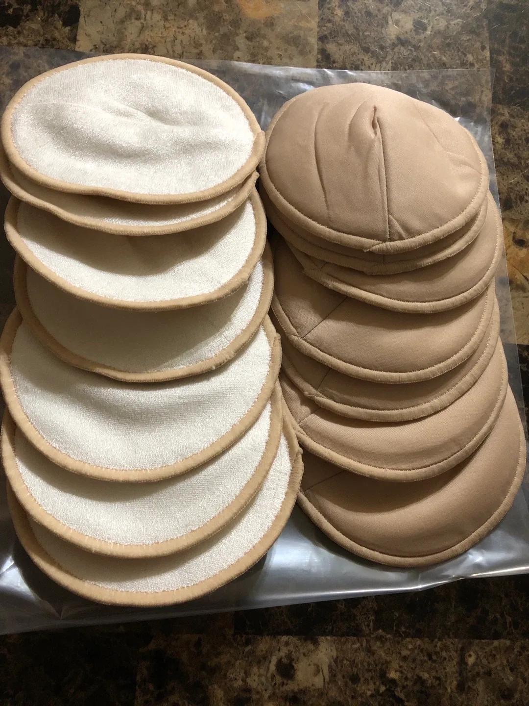 NEW-14 pcs Reusable Nursing Pads - Beige image indicator(4)