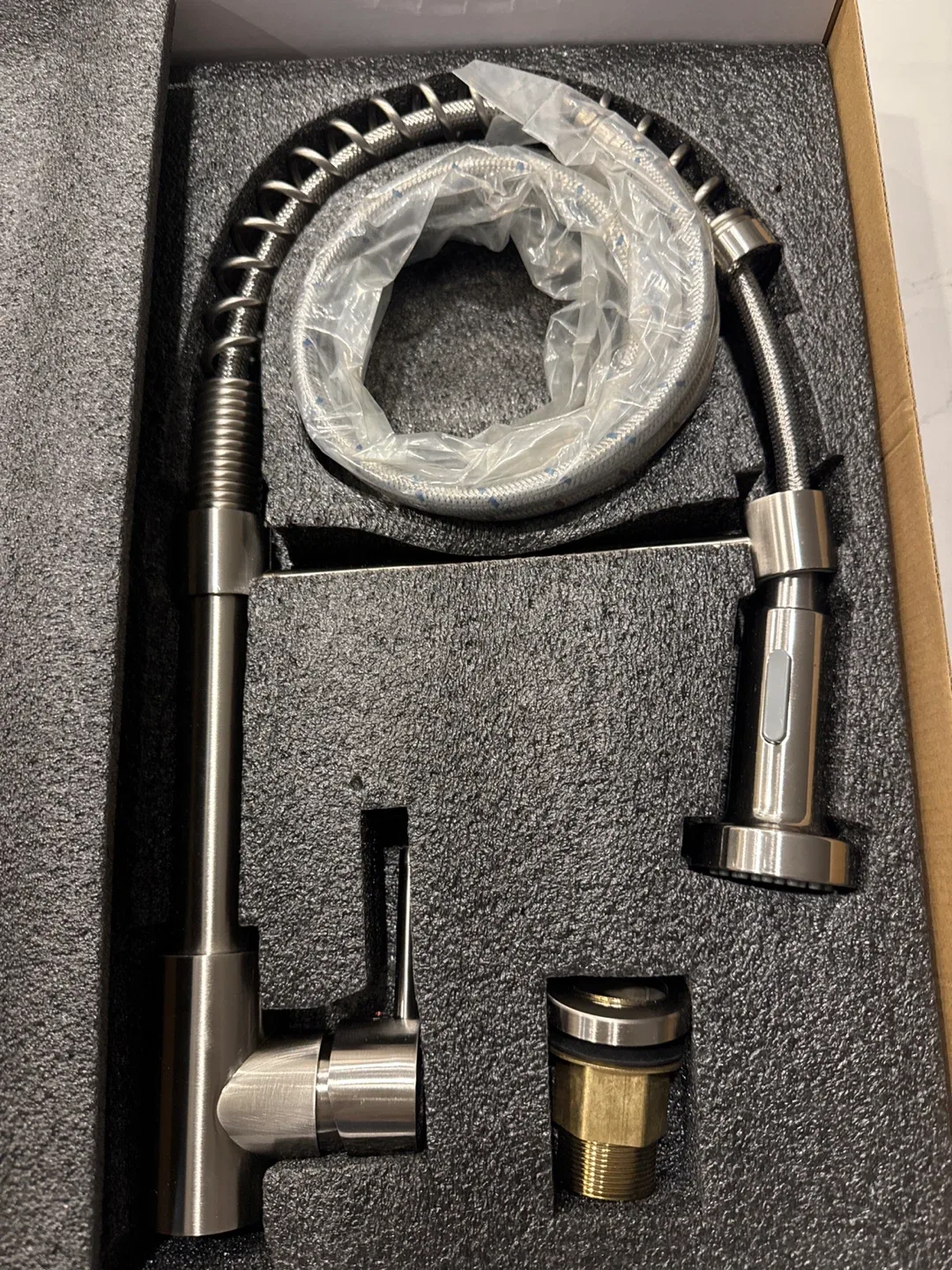 Brushed Nickel Kitchen Faucet with Pull Down Sprayer - Brand New image indicator(5)