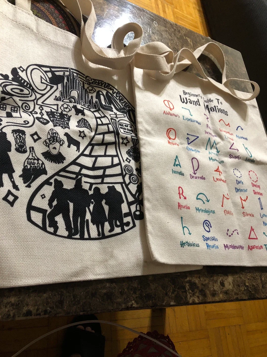 Harry Potter Canvas Tote Bags - Set of 2
