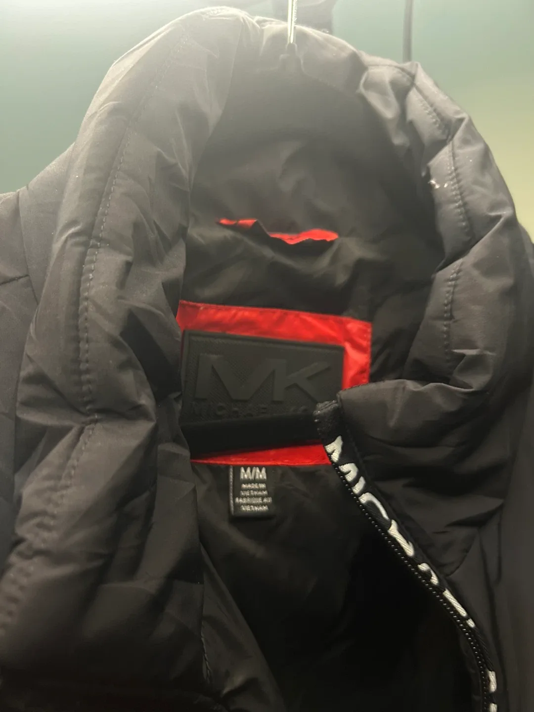 Michael Kors Puffer Jacket - Red & Black, Size M/M image indicator(3)