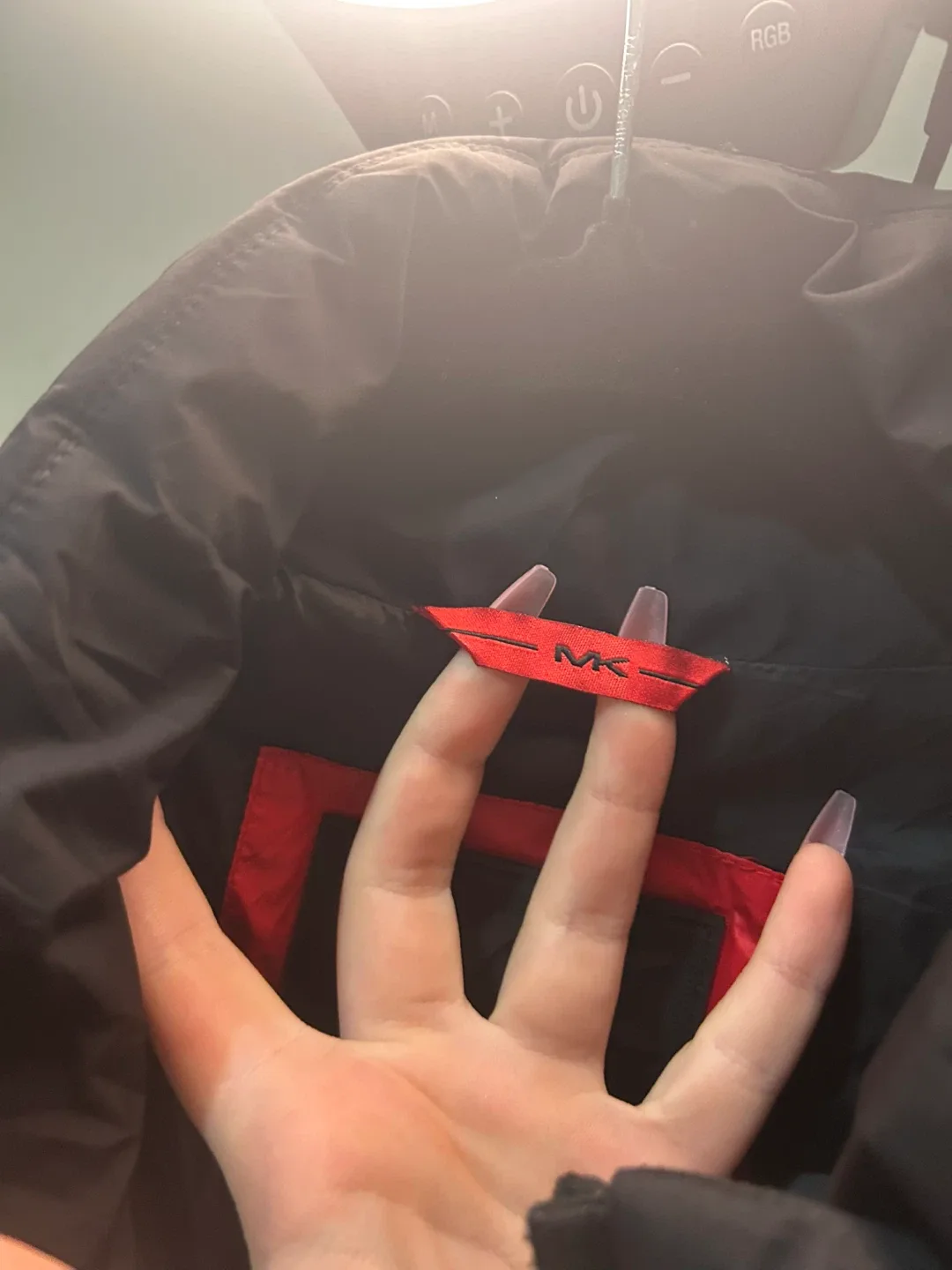 Michael Kors Puffer Jacket - Red & Black, Size M/M image indicator(4)