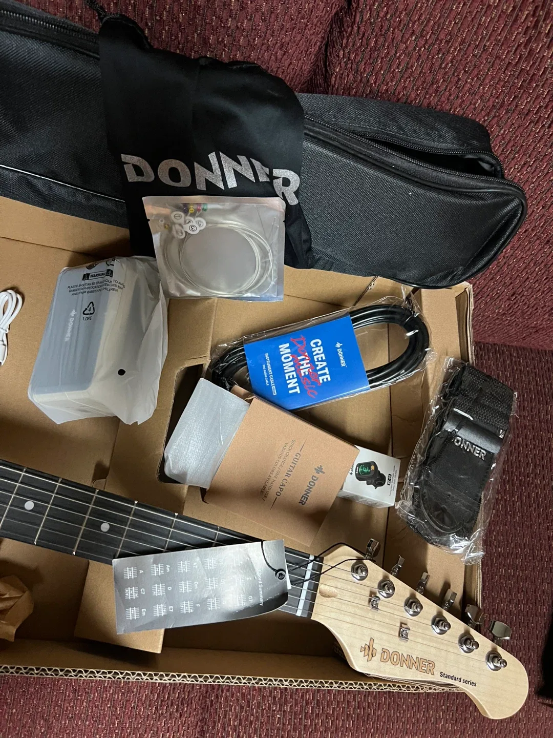 Guitar package.  New.  Everything u need image indicator(2)