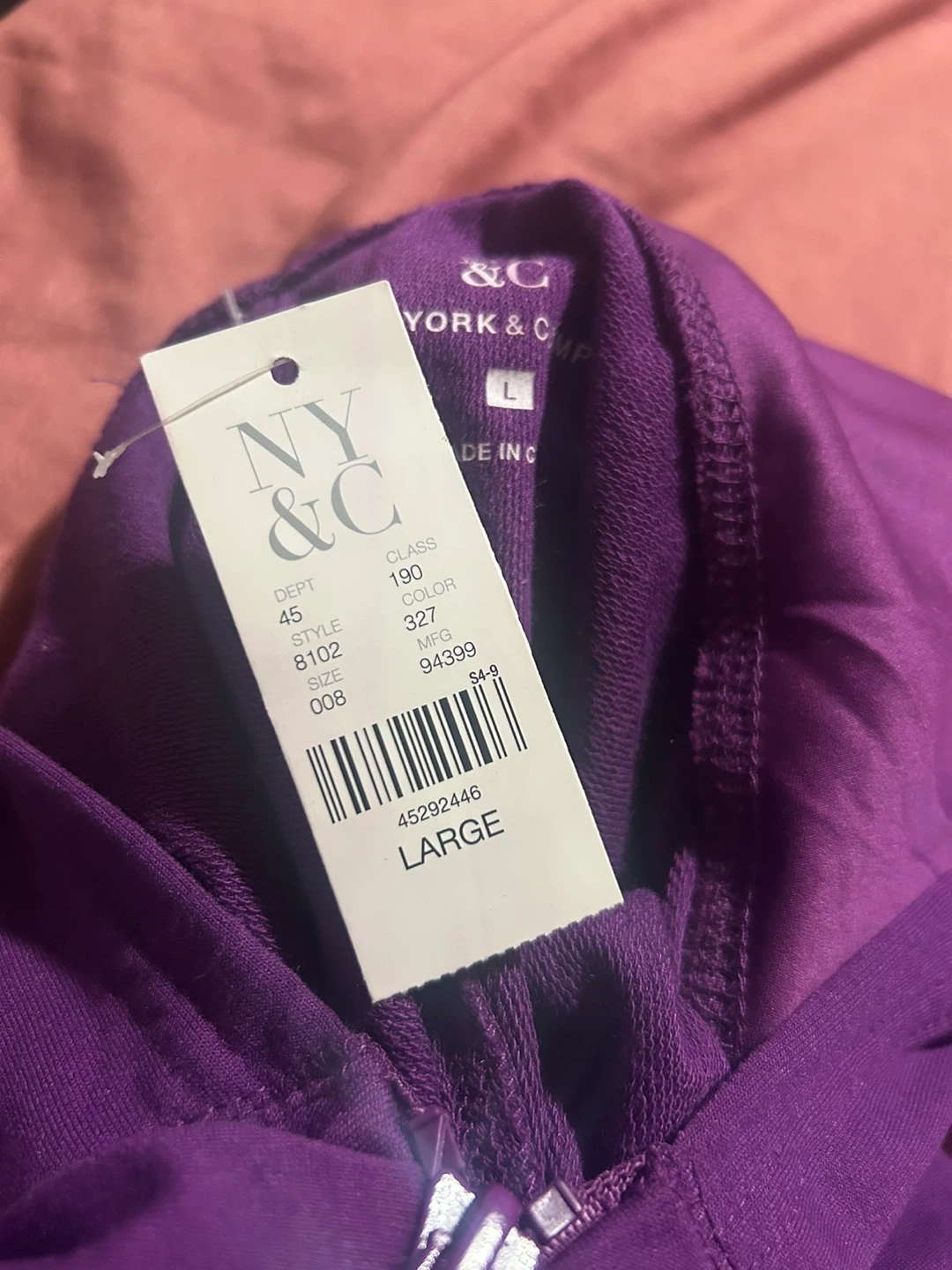 NY & C Purple cape- Size L - photo 2