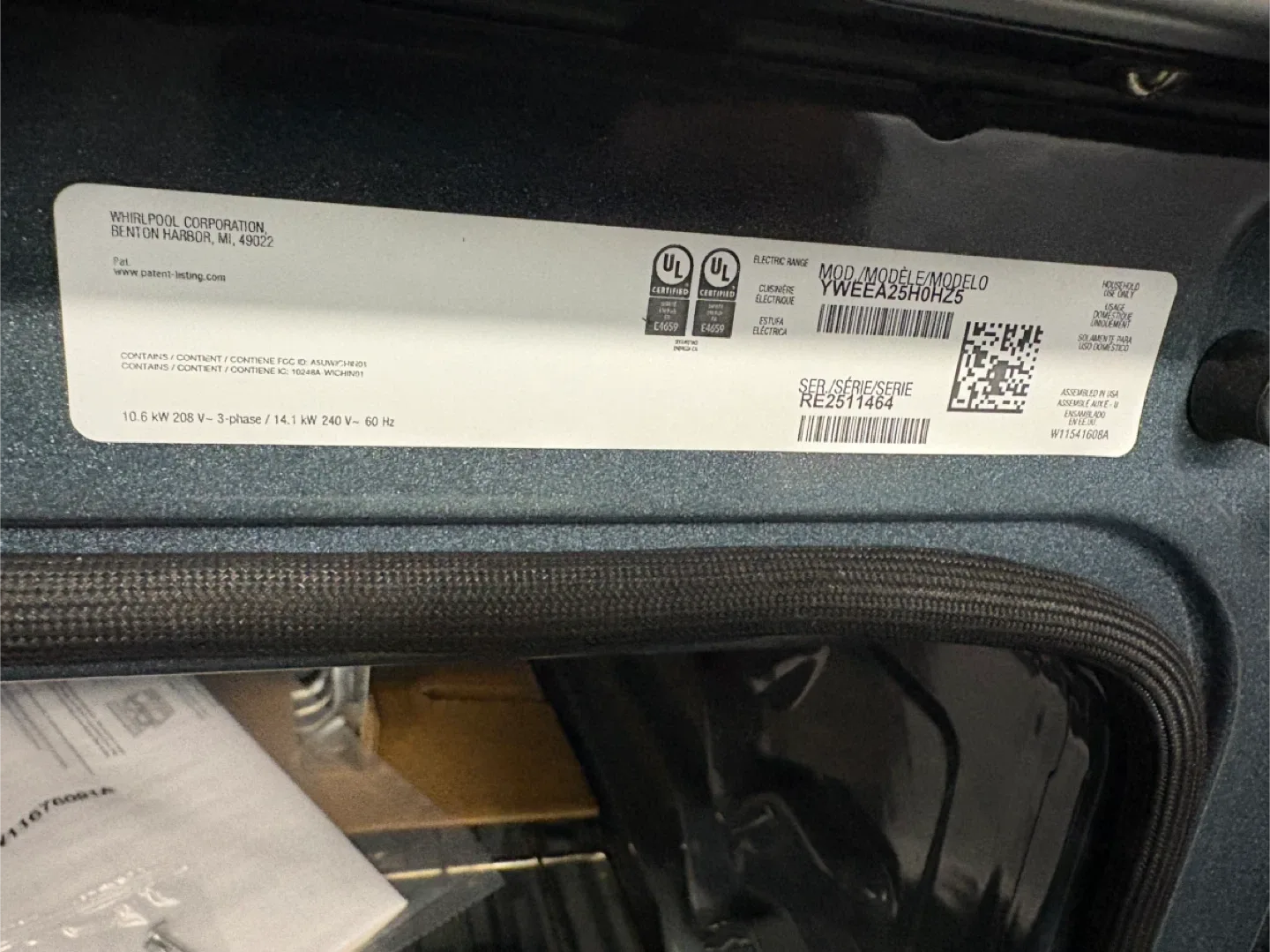 Whirlpool Electric Range YWEEA25H0HZ image indicator(3)