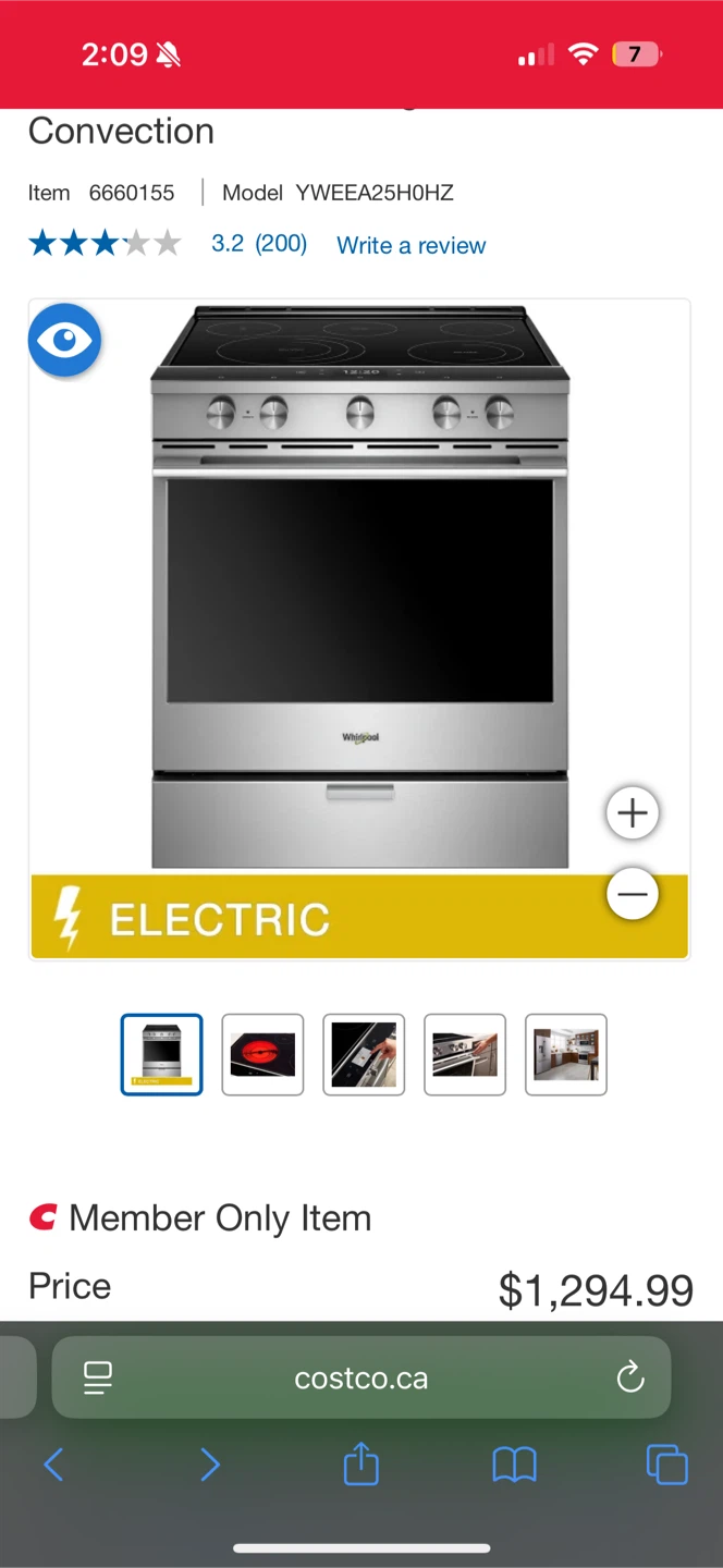 Whirlpool Electric Range YWEEA25H0HZ - photo 4