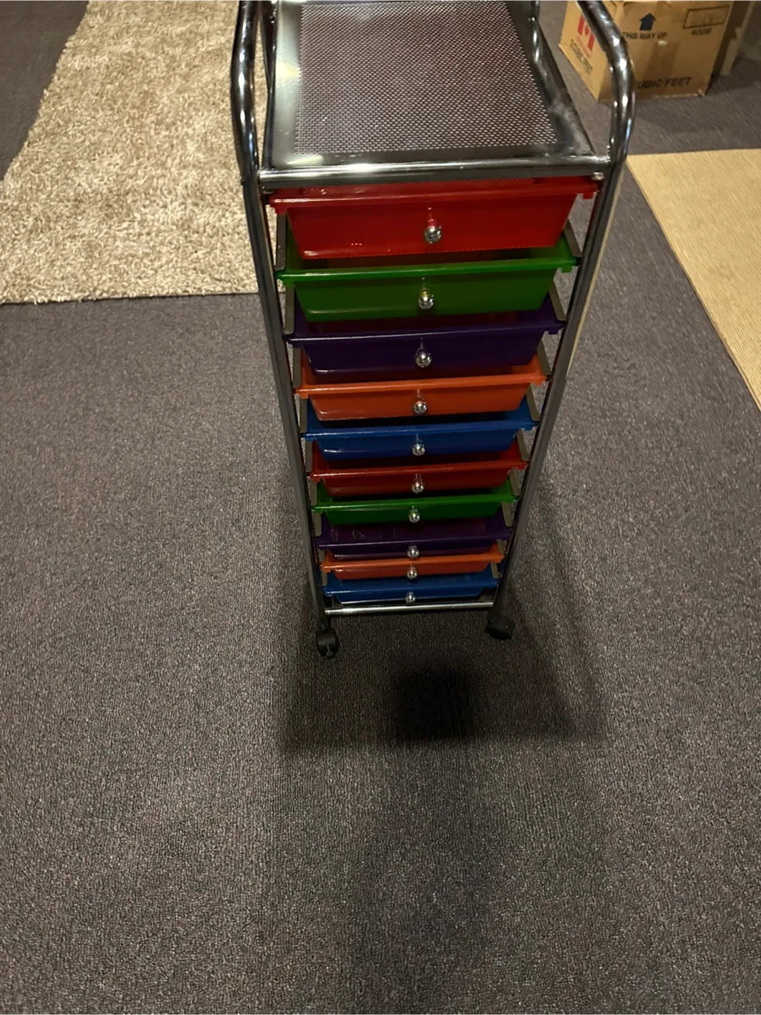Rolling Cart with 10 Drawers image indicator(4)