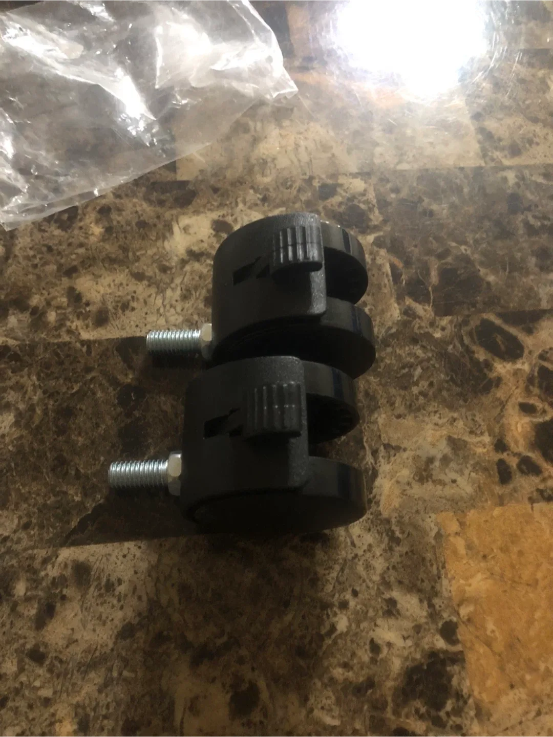 Set of 2 Black Caster Wheels image indicator(4)