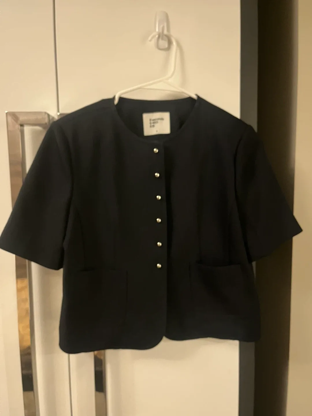 8 seconds Navy Korean Short Blazer