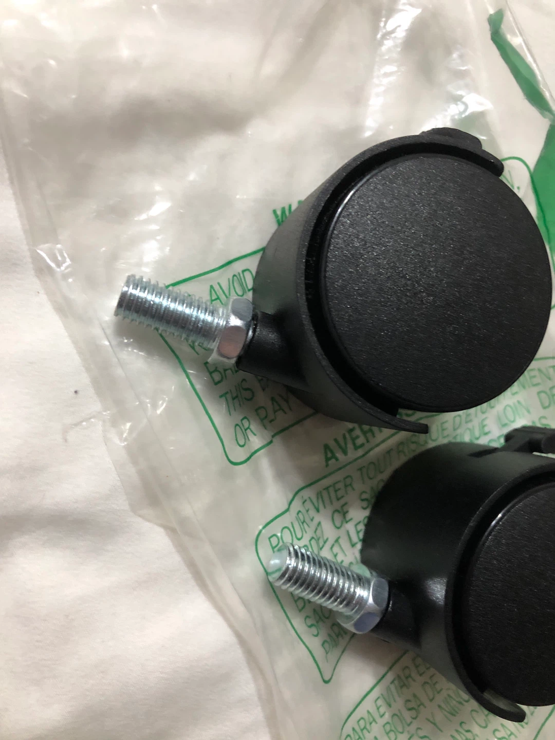 New Black Caster Wheels - Set of 2 - photo 2