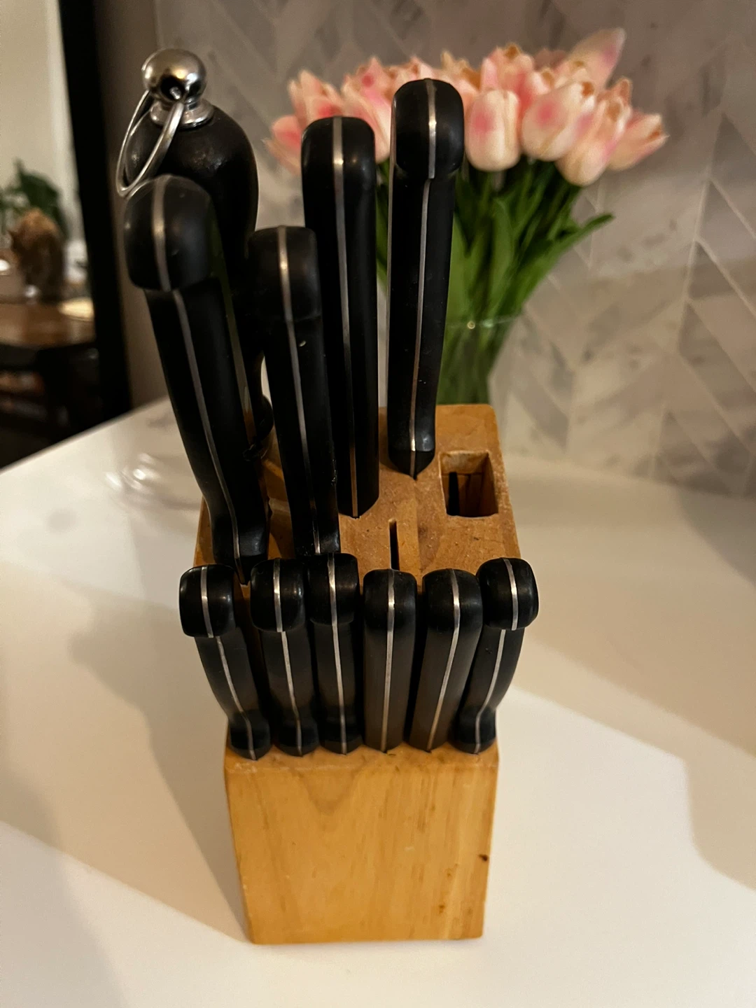 Knife Set with Sharpening Steel