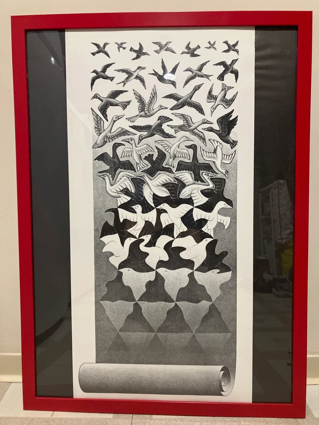 M.C. Escher 'Sky and Water I' Framed Print