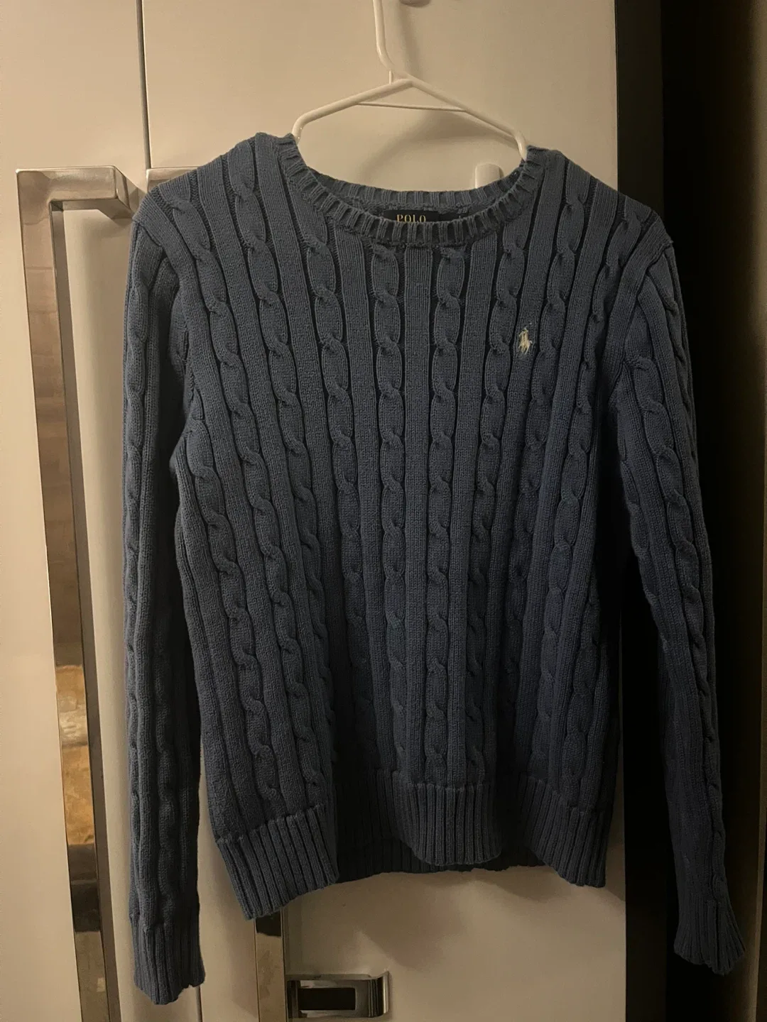 Ralph Lauren Blue Cable Knit Sweater