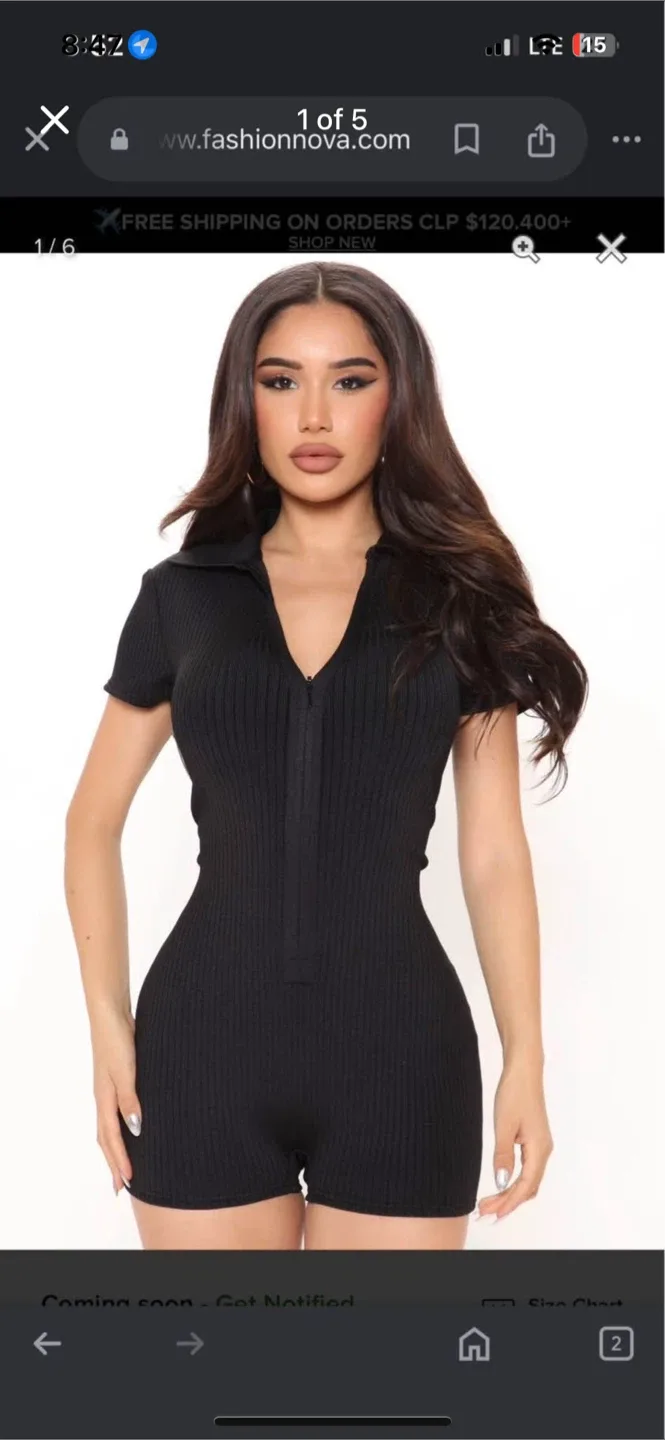Fashion Nova Black Romper
