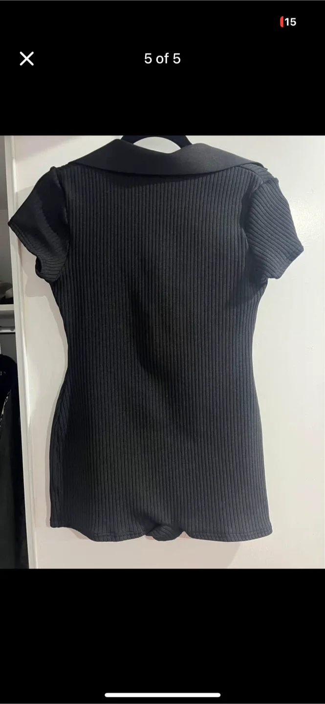 Fashion Nova Black Romper image indicator(5)