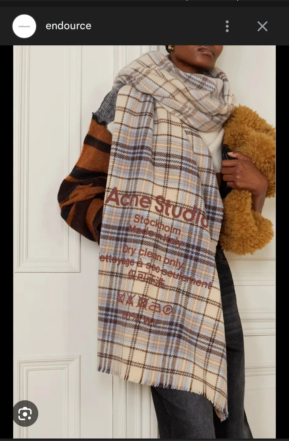 Acne Studios Wool Scarf - Plaid image indicator(8)