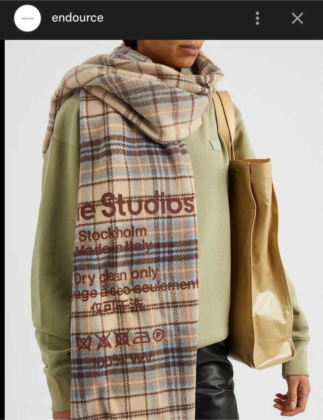 Acne Studios Wool Scarf - Plaid image indicator(7)