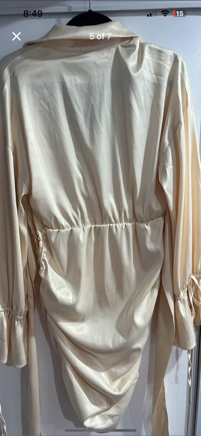 Fashion Nova Satin Midi Dress image indicator(5)