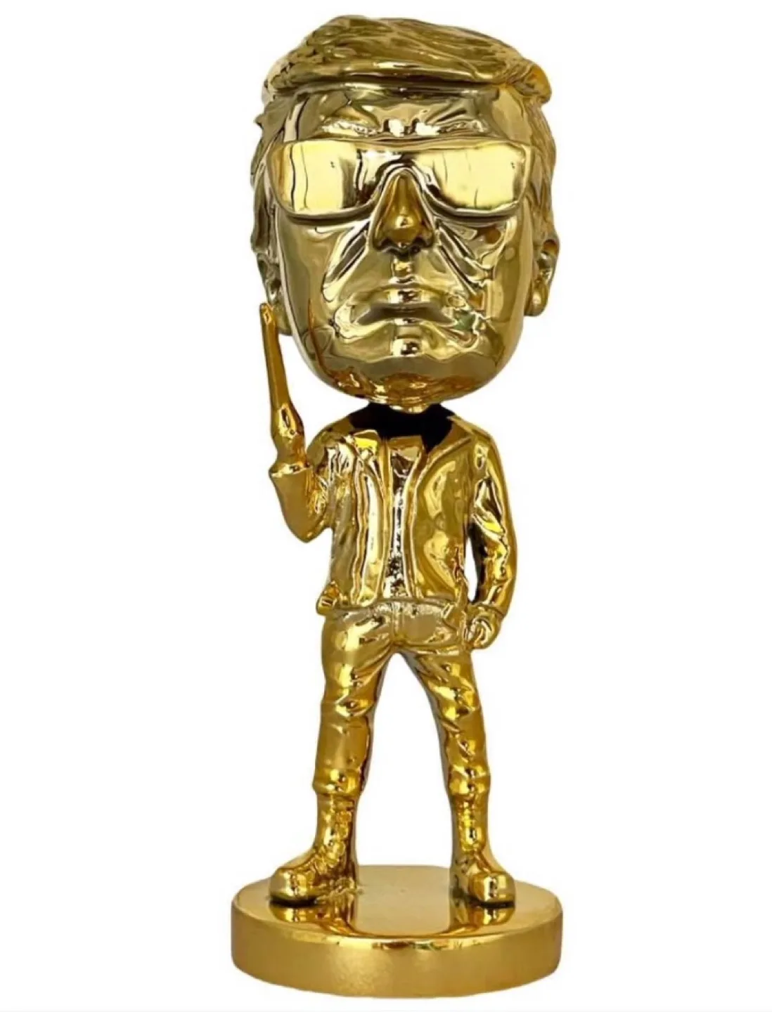 Gold Trump Bobblehead, 4" tall image indicator(3)