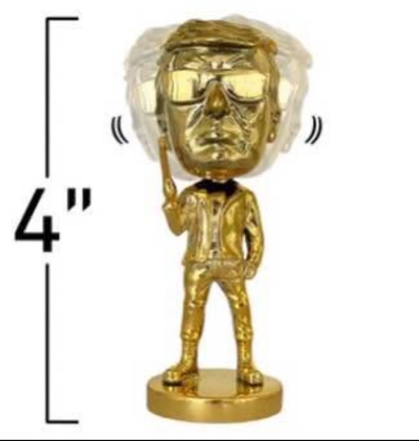 Gold Trump Bobblehead, 4" tall image indicator(4)
