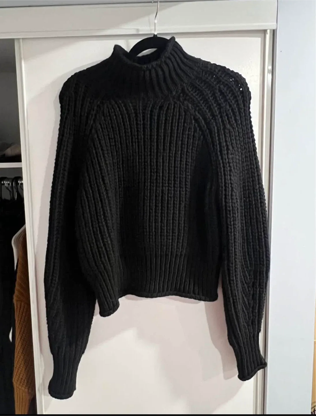H&M Black Knit Sweater - Size S