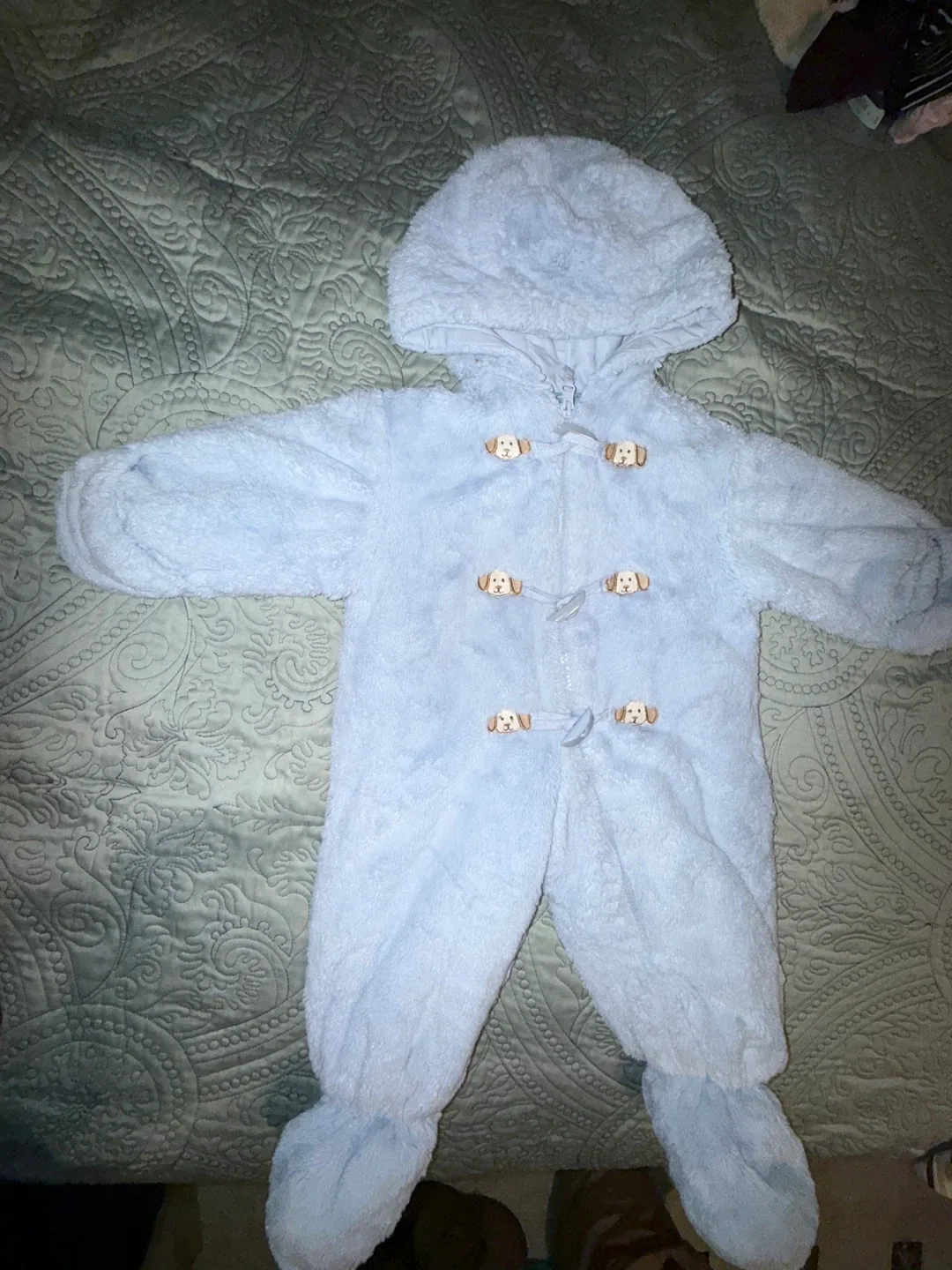 "#Cleanout"  Baby Snowsuit