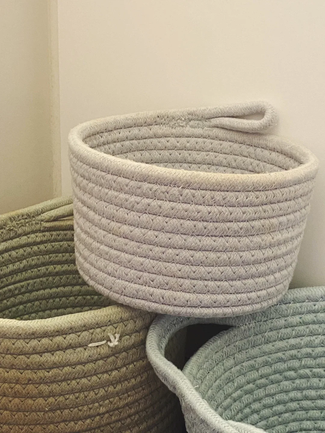 Set of 3 OUI Rope Storage Baskets image indicator(4)