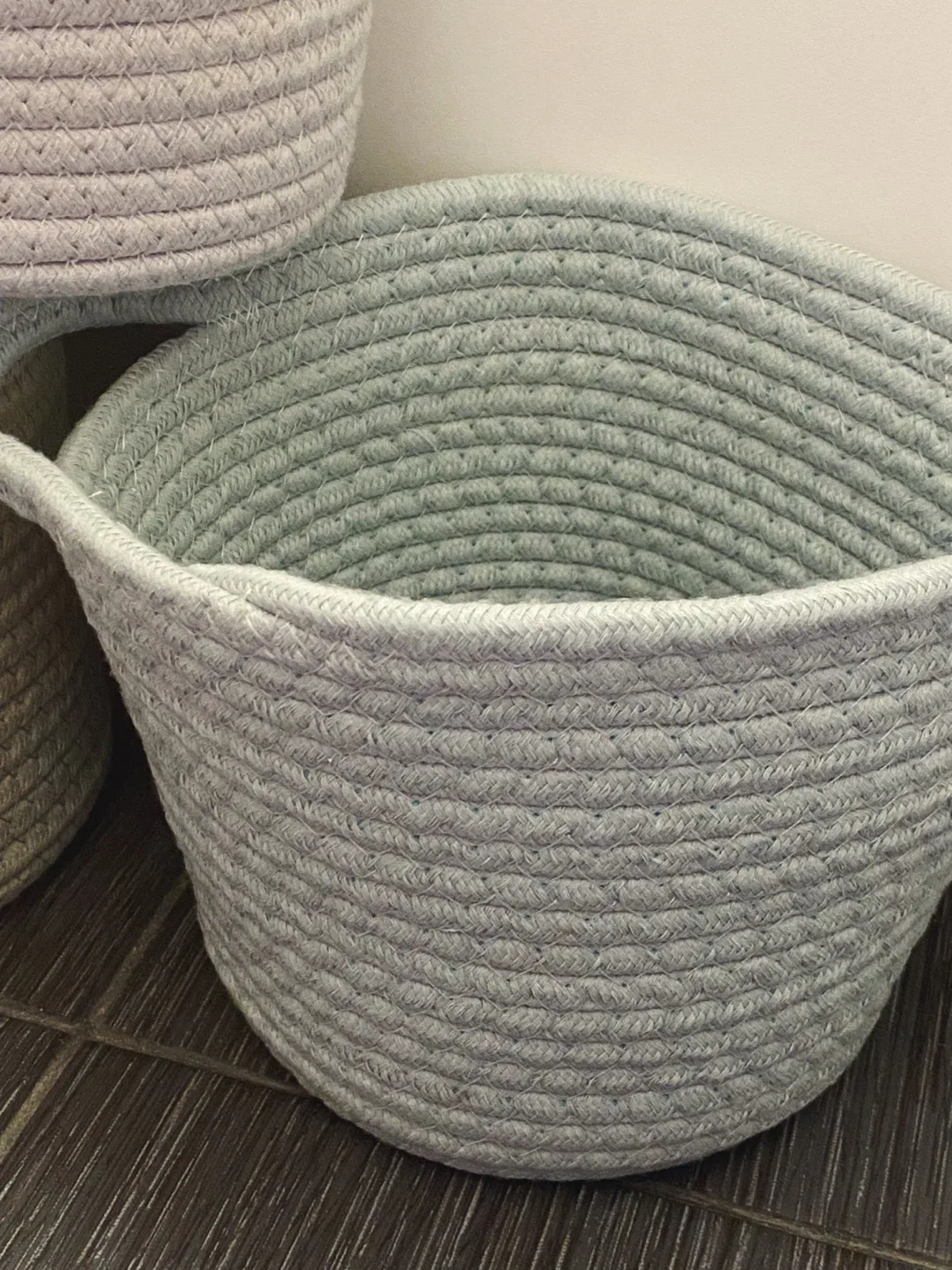 Set of 3 OUI Rope Storage Baskets image indicator(5)
