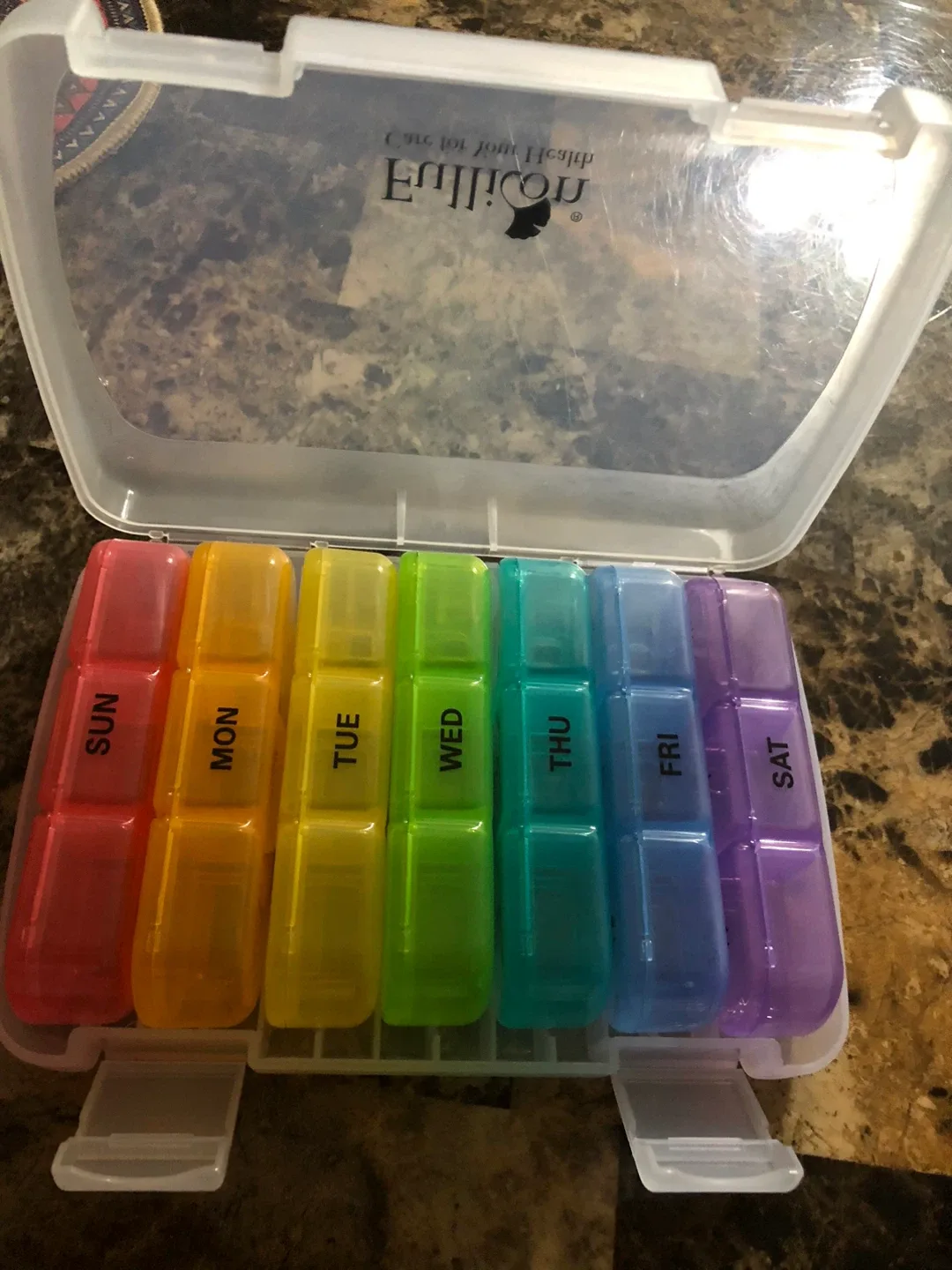 Fullicon Pill Organizer - Rainbow