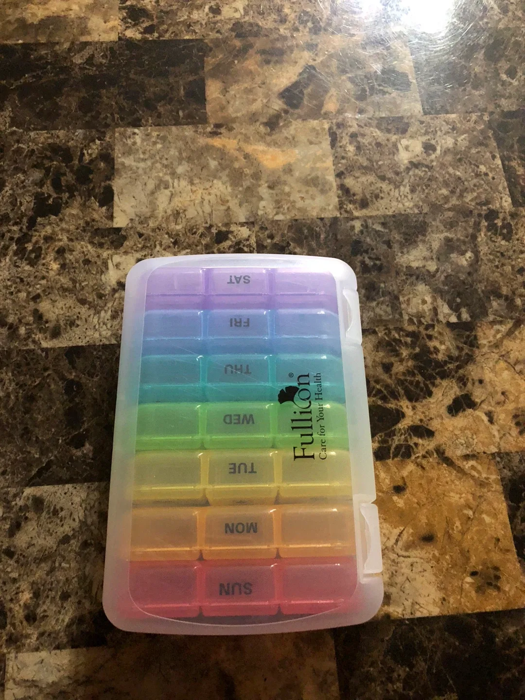 NEW -Fullicon Pill Organizer - Rainbow image indicator(5)