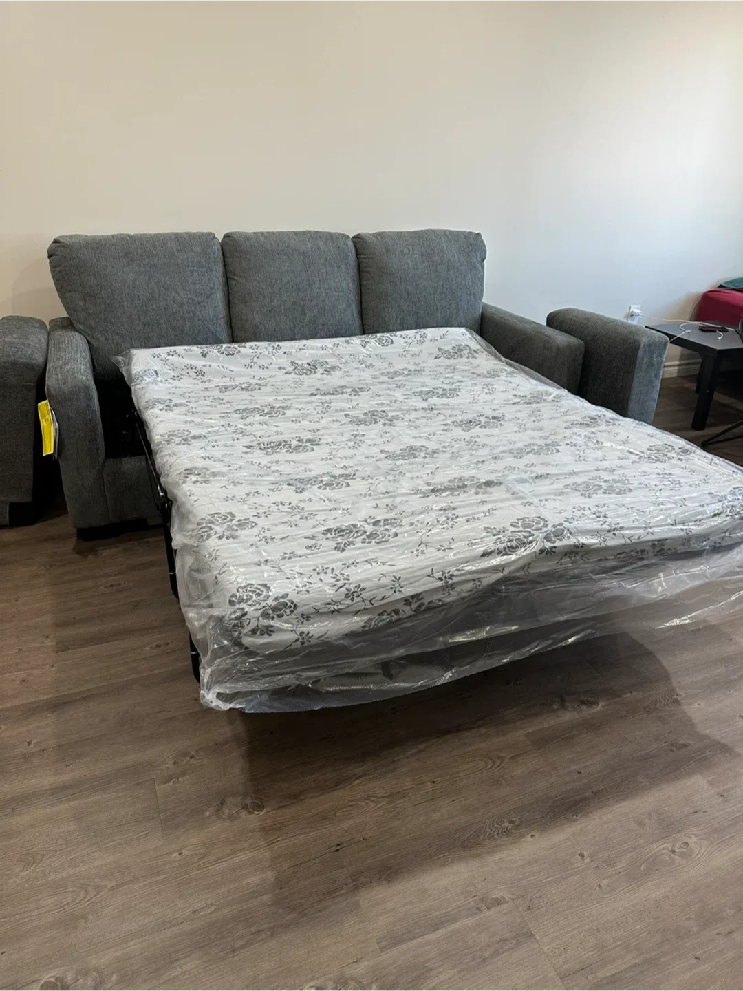 Grey Fabric Sofa Bed - Like New! image indicator(4)